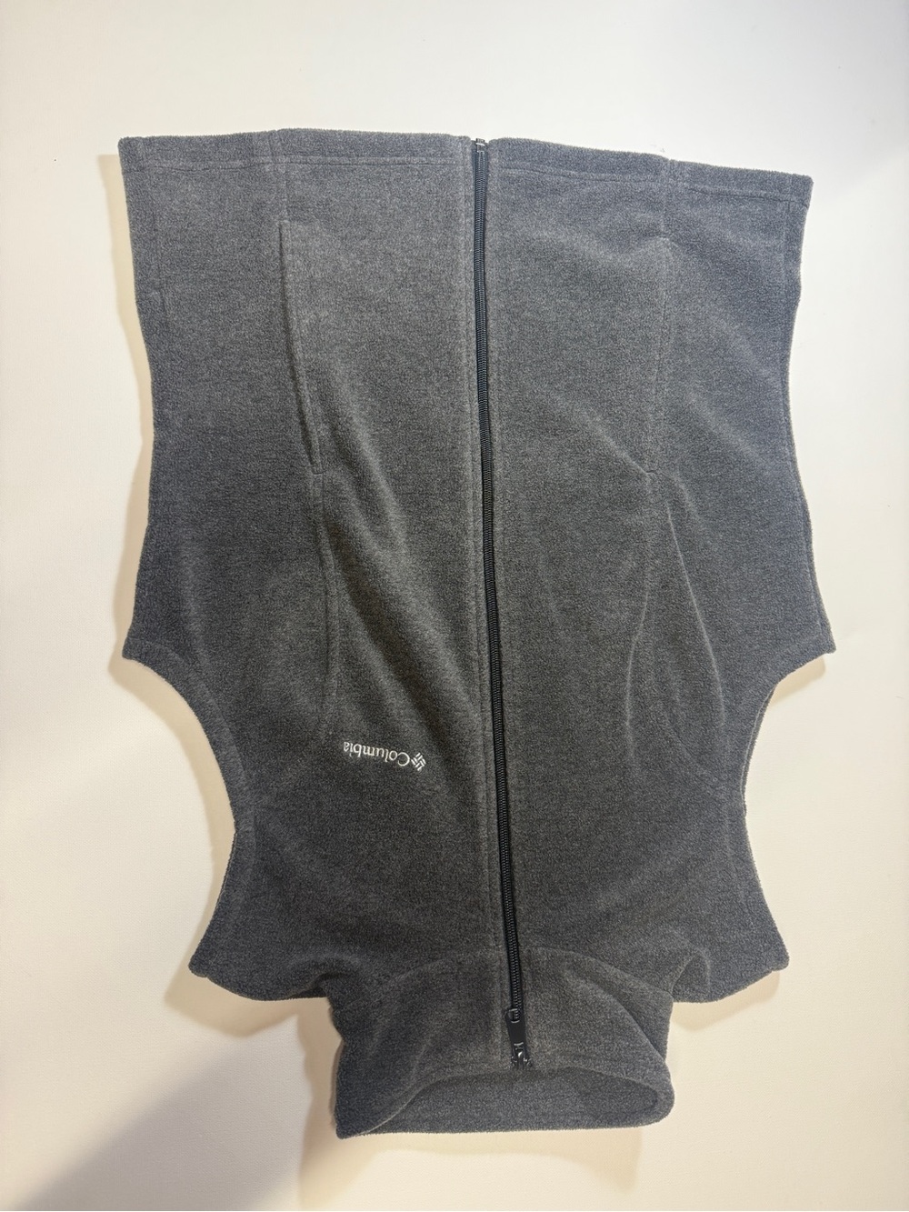 Columbia Charcoal Gray Fleece Vest with Full‎ Zip